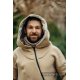 LennyLamb Asymmetrical Babywearing Sweatshirt Beige with Jurassic Park - Ice Desert