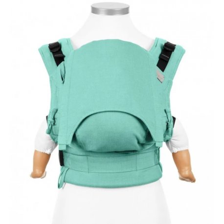 Fidella Fusion babycarrier with buckles - Chevron - Mint