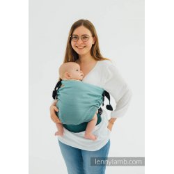 LennyLamb LennyHip rostoucí ergonomické nosítko na bok - Little Herringbone Ombre Green