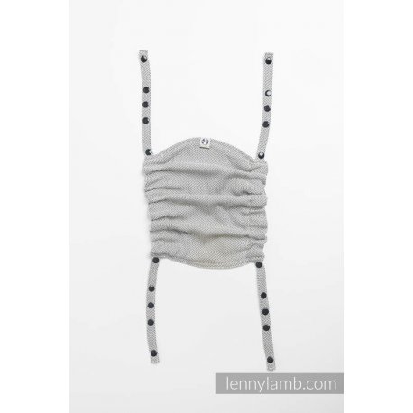 LennyLamb Baby carrier hood - Little Herringbone Grey