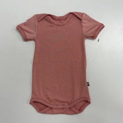 DuoMamas childern bodysuit - short sleeves - old pink