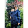 BAZAR ORICLO Nosící a těhotenská bunda AnyTime 5v1 - tmavěmodrá s kožíškem
