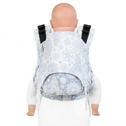 Fidella Fusion babycarrier with buckles - Iced Butterfly - light blue
